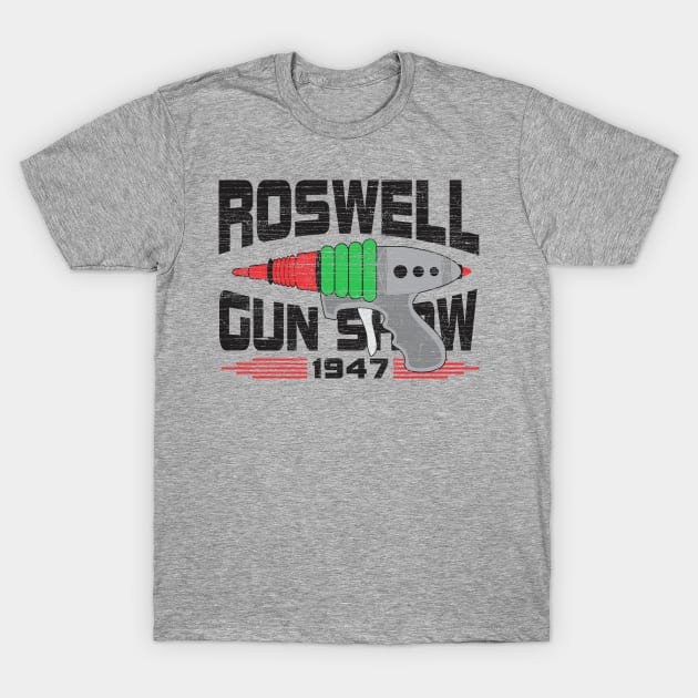 Roswell Gun Show T-Shirt by ZombieNinjas